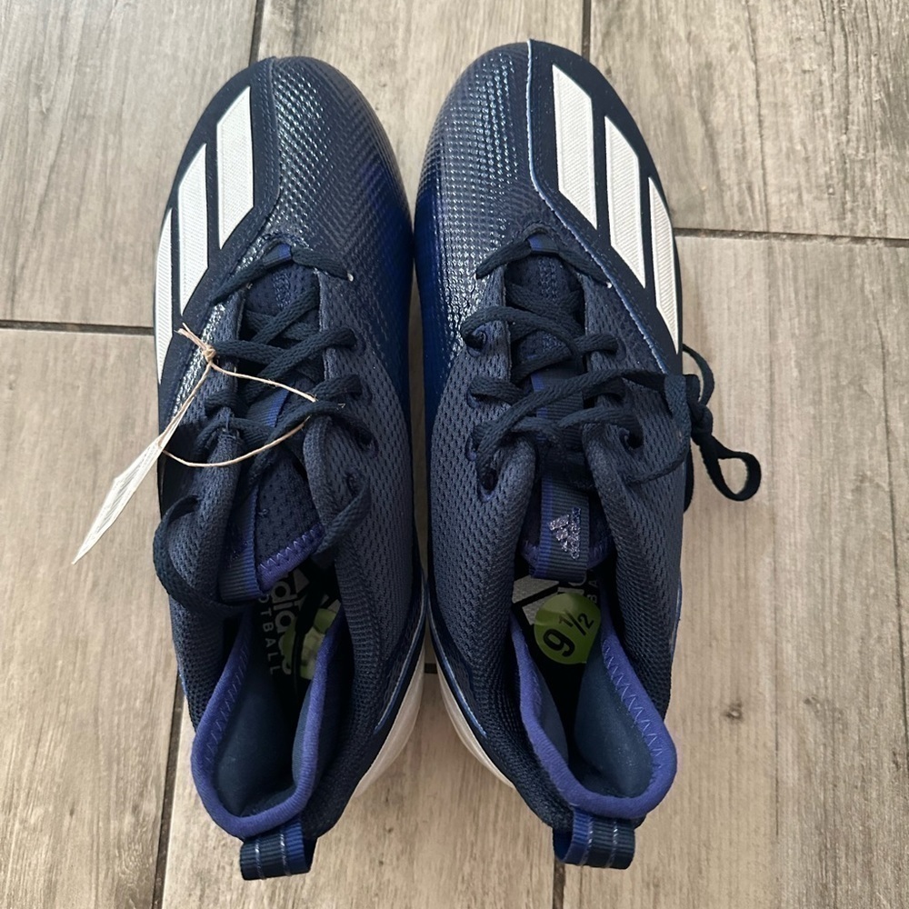 Adidas Adizero Scorch Football Cleats Navy Blue/White FX4250 Men's Size NWOB - Picture 7 of 9
